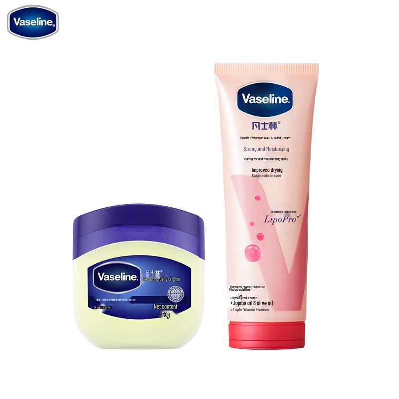 Vaseline Hand Cream & Original Petroleum Jelly Duo Set