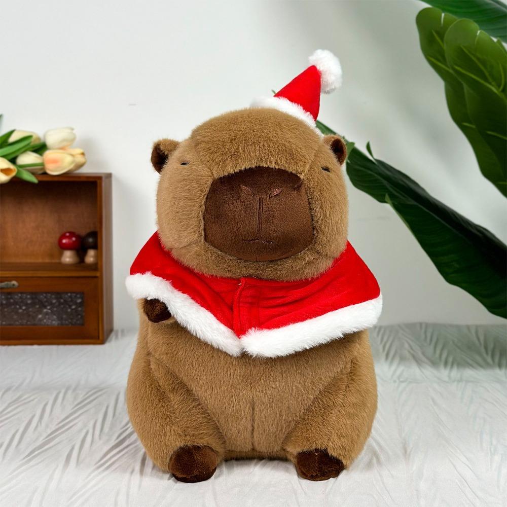 Festival Capybara Plush Toy Dress Up Capibara Fluffty Doll  Christmas Toy