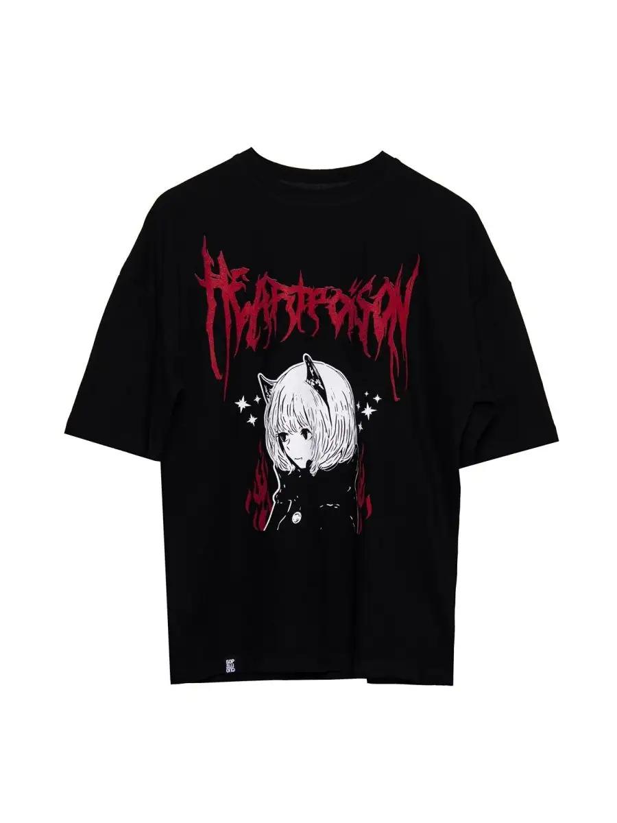 Cotton T-shirt with Design Heroes print S