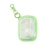 Small Clear Figure Display Bag with Keychain Portable Zipper Waterproof Mini Doll Pouch Carrying Case for Figures Collectibles