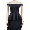 X6293 Fashion Women's Solid Color Sleeveless Ruffle Short Dress