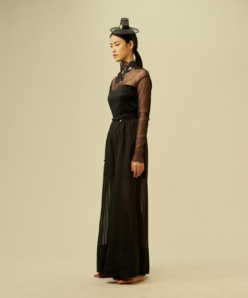 JOSUN String Wide Pants