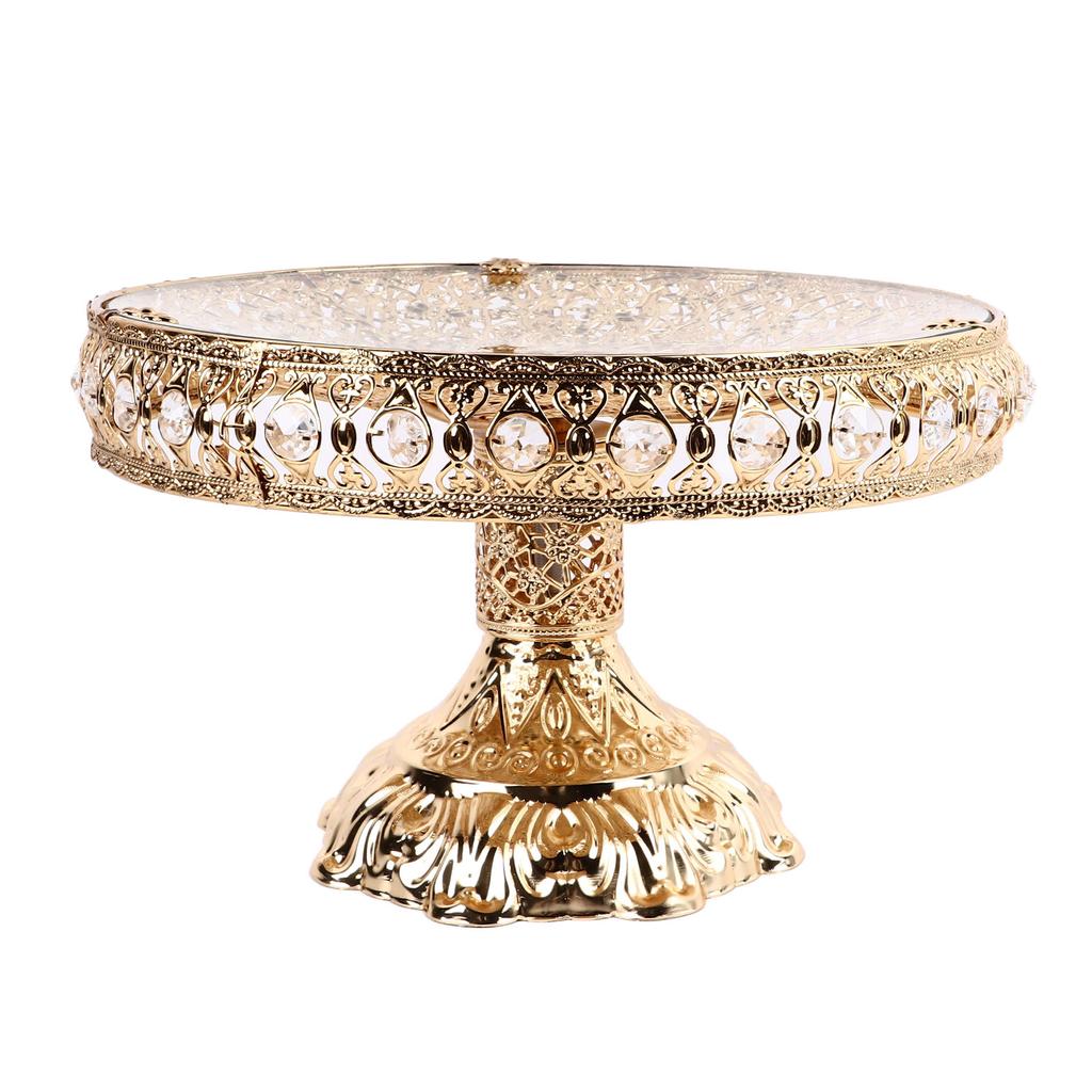 Vintage Glass Snack Plate European Style Light Luxury Innovative Exquisite Vintage Glass Fruit Tray