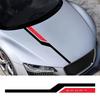 100cm Black Racing Stripes Tape Car Hood Bonnet Decorative Sticker Accessories