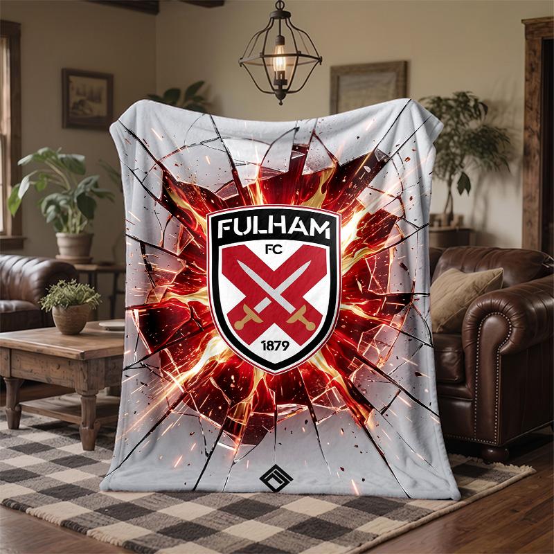 Fulham Fußball Druck Flanell Decke Weich Warm Sofa Bett Überwurf für Zuhause Büro Schlafzimmer