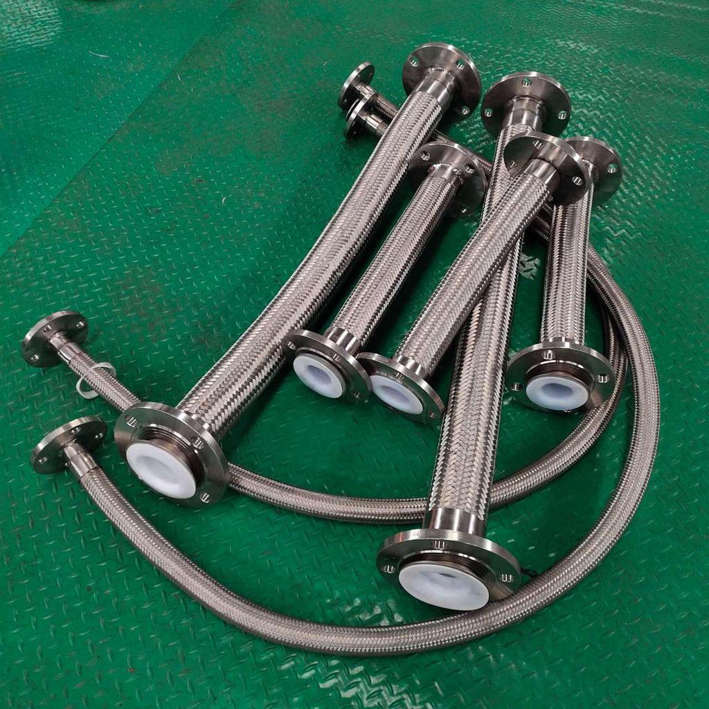 PTFE-Lined Explosion-Proof Flanged Metal Hose for Oil Transport