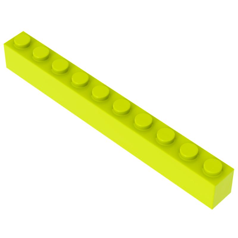 [FunBrick] 10/30/50PCS 1x10 Bricks Dots 1*10 Dots Educational Creative DIY Bulk Set Building Blocks Compatible with 6111 Classic