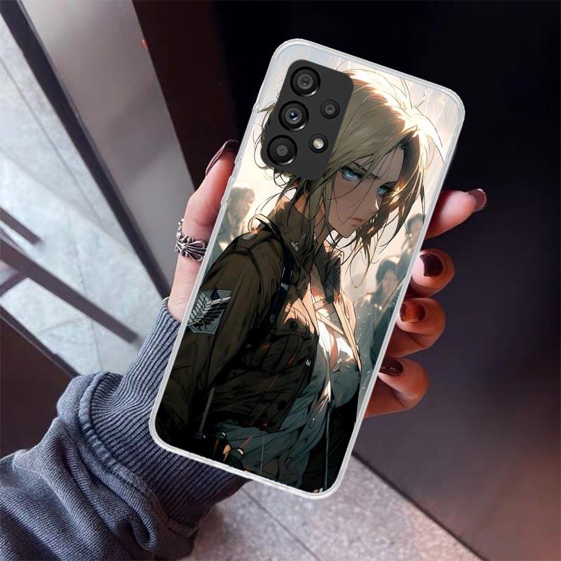 

A-Attack on T-Titan Annie Mikasa Phone Case For Samsung Galaxy A17 A57 A37 A16 A26 A36 A56 A15 A25 A35 A55 A14 A13 A54 A53 A34 A Samsung A03