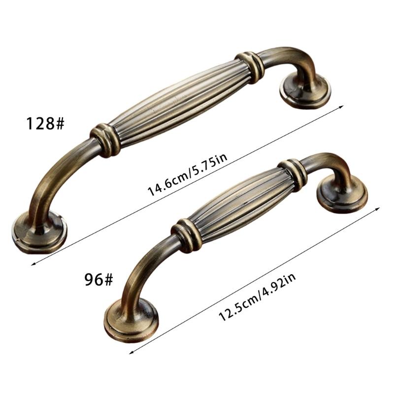 Drawer Pulls Zinc Alloy Dressers Knob Cupboard Handle Vintage Furniture Handle Simple Bedside Cabinet pull Enduring