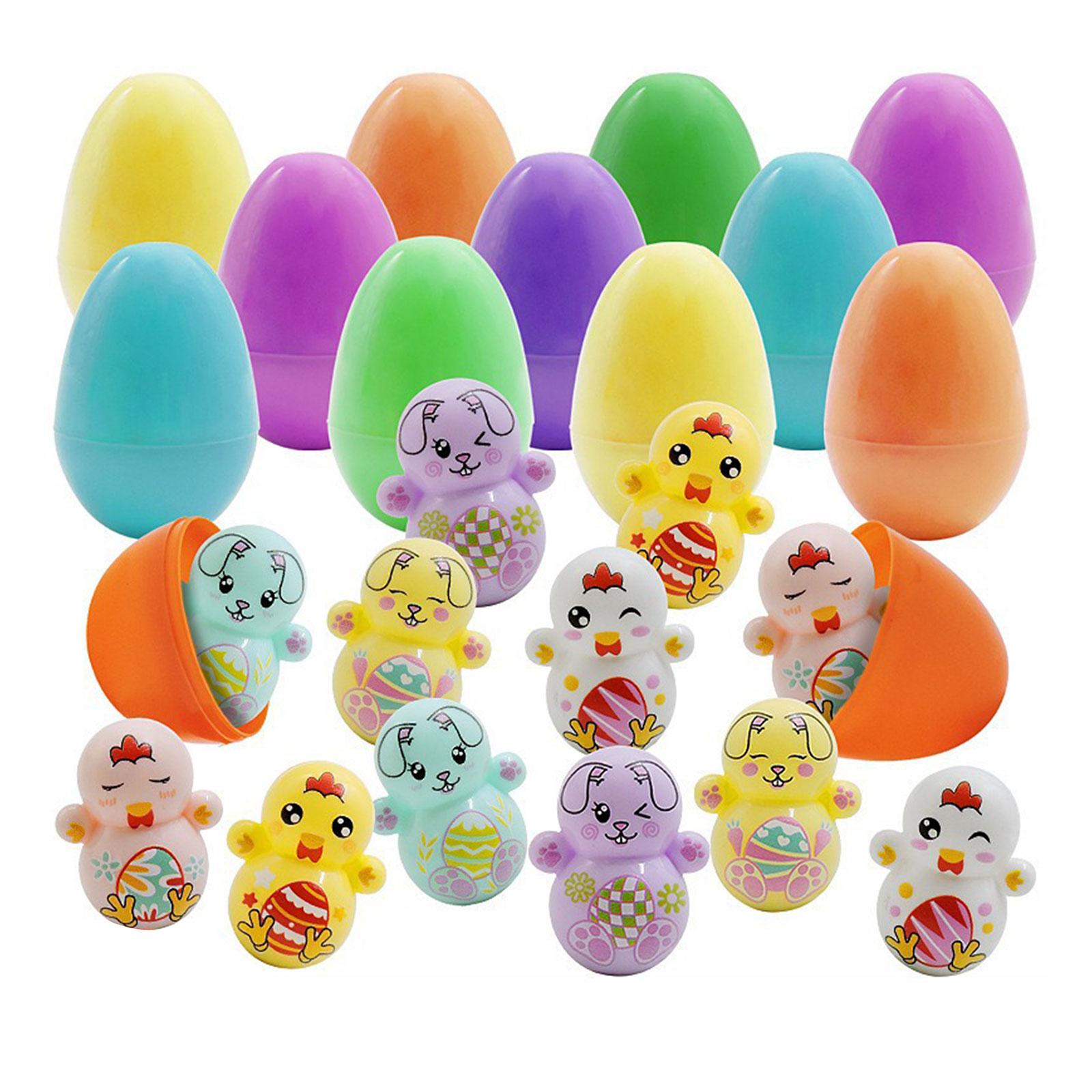 

Newborn Objects Pack Of 12 Filled Easter Eggs Colourful Easter Eggs With Different Toys For Fun Easter Eggs For Easter Party One Size