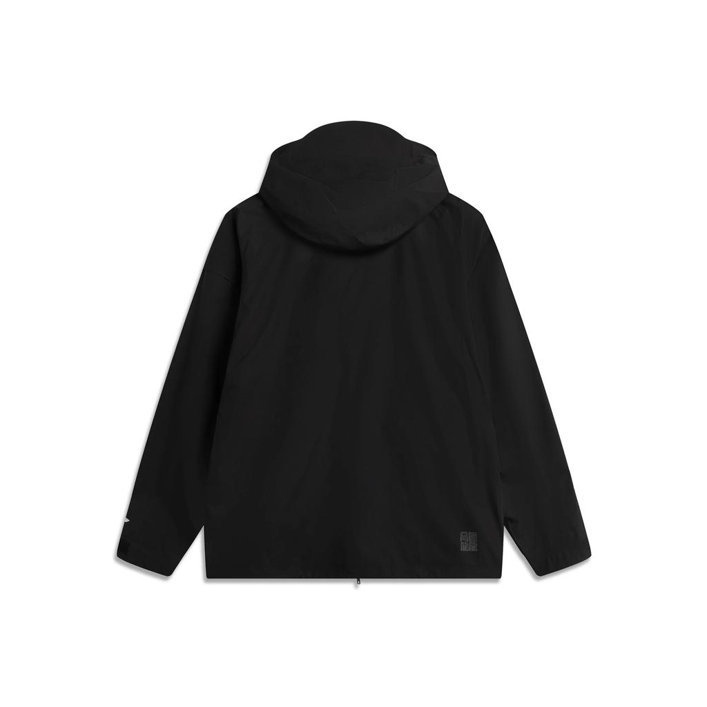 Li Ning Outdoor Series Sports Casual Simple Hooded Zipper Solid Color Loose Comfortable Breathable Jacket Unisex Jacket AEMV011-4