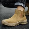 Men's Work Safety Shoes, Anti-smash, Puncture & Heat Resistant, Fireproof Welders' Footwear