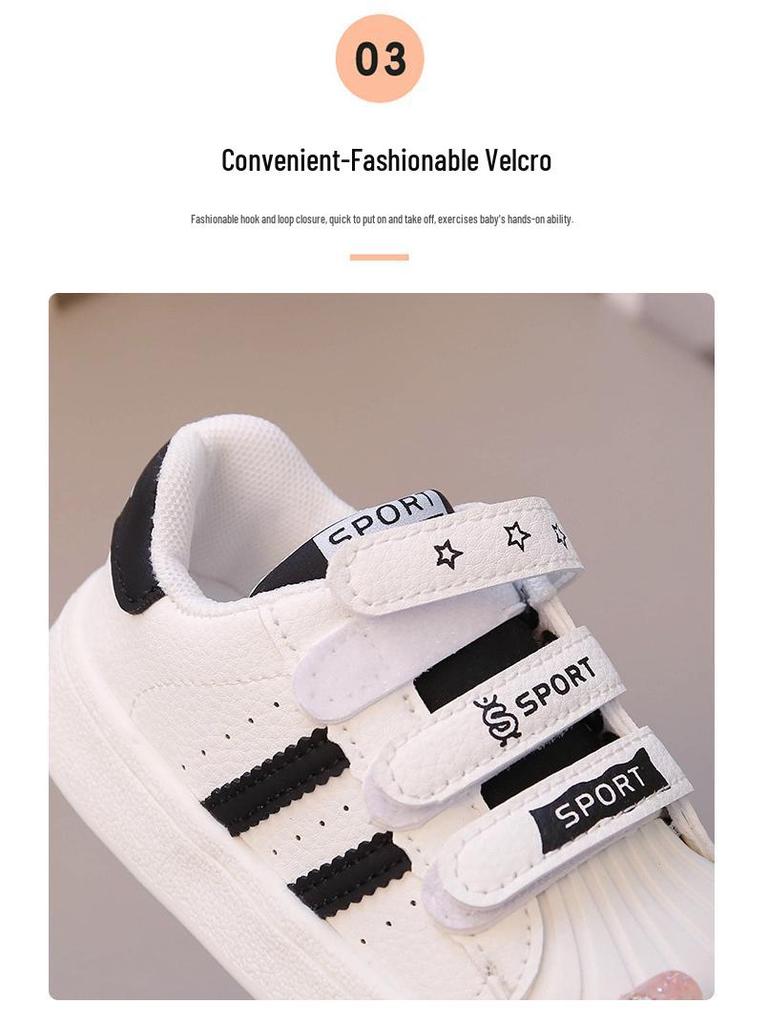 Kids' Sport Skate Shoes for Spring/Autumn 2026 - Soft Sole Casual Sneakers for Girls & Boys Ages 3-6