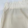 Me MI34-FF412-02 White Cotton Washed Pants Bottoms Not Written whiteUsed
