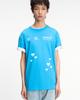 THEMUSEUMVISITOR Pixel Heart Signature Overfit T-Shirt (Till Blue)