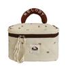 2025 High-Value Milk Tea Donut Women's Large Portable Cosmetic Handbag
