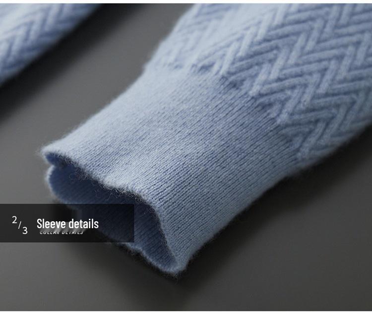 Men's Loose Fit Thickened Cashmere Sweater - Autumn/Winter Warm Business Casual Knitwear