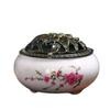 1pc New Fashion Lucky Home Decoration For Incense Black Glaze Disc Censer Ceramic Incenses Burner Seat Indoor Household