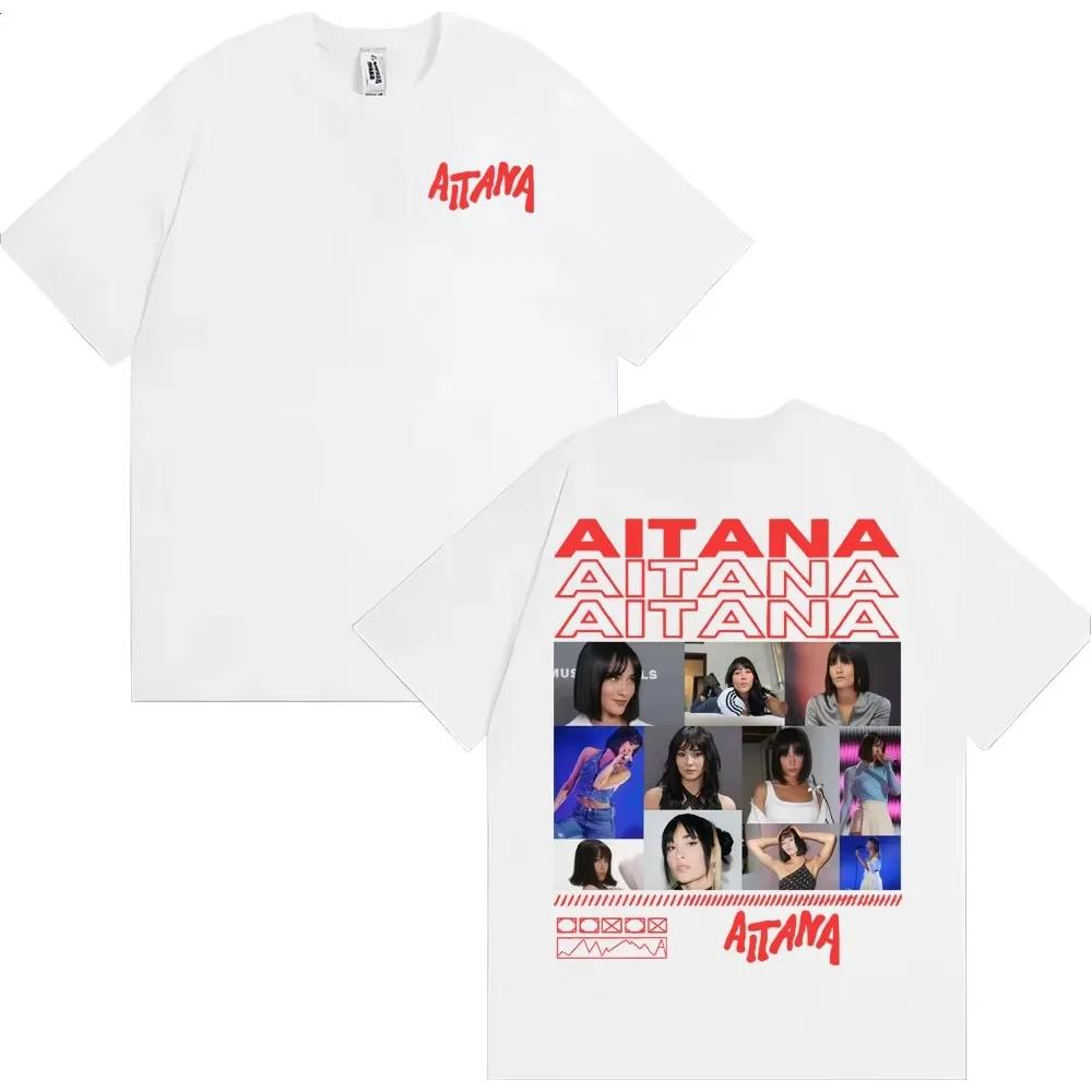 Singer Aitana Album Tour 2026 Merch T Shirt Fashion Aesthetic Short Sleeve T-shirt Men Women's Cotton Casual T-shirts Streetwear