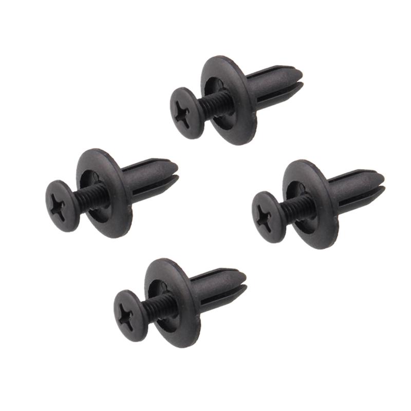 240Pcs 6Mm Car Plastic Rivets Hole Dia Fastener Bumper Push Pin Clips