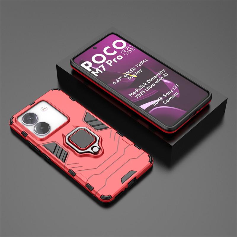 For Xiaomi Poco M7 Pro 5G Case Xiaomi Poco M7 Pro 5G Cover Armor Shockproof PC Silicone Protective Cover For Xiaomi Poco M7 Pro