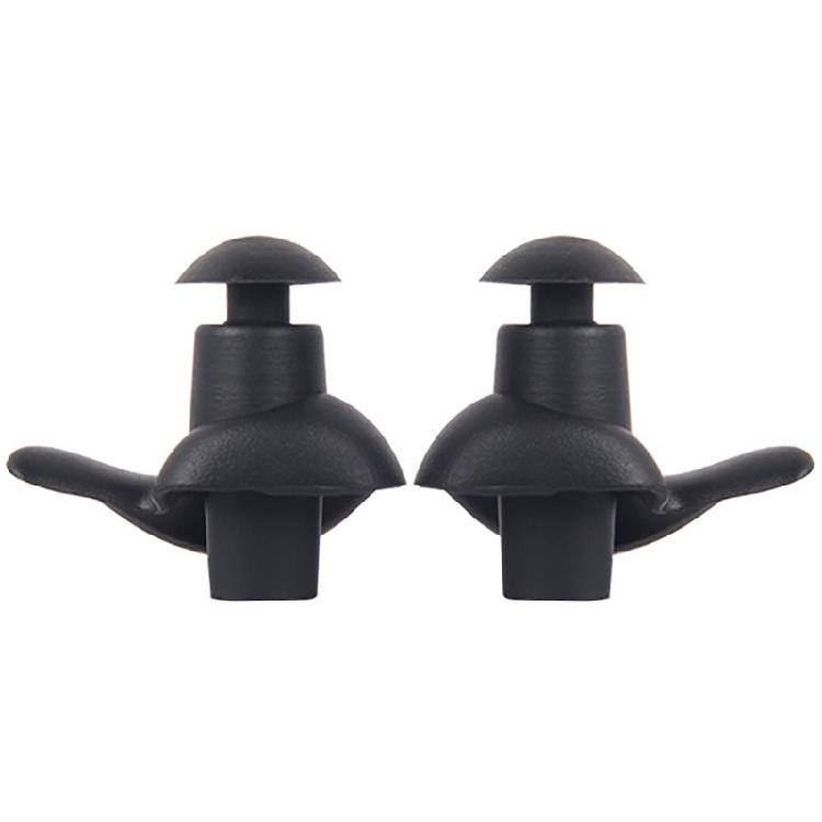 

Comfortable Silicone Swimming Earplugs Reusable Swimming Ear Plugs, Waterproof чорний