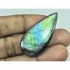 20X44X05MM Natural Purple Spectrolite Labradorite Pear Cabochon Gemstone G-67