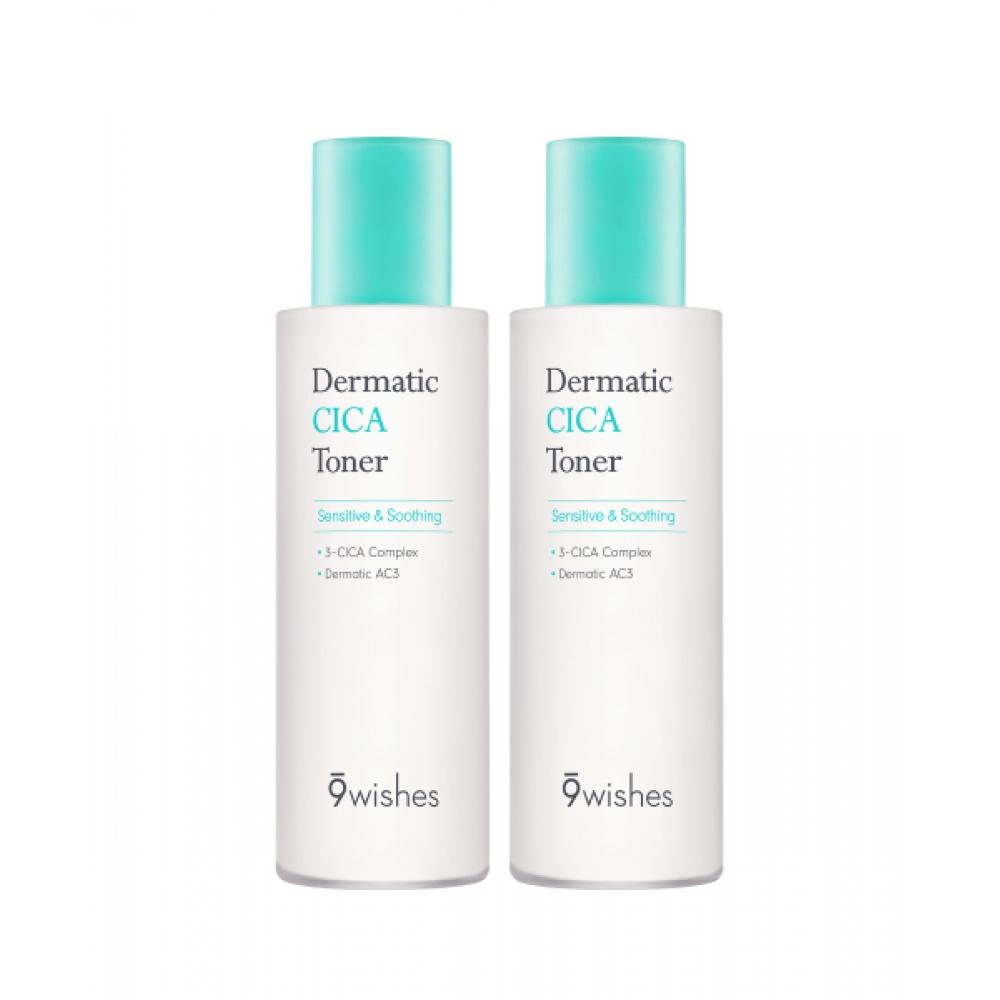 9WISHES [trouble 2pack] Dermatic Cica Toner 150ml+150ml