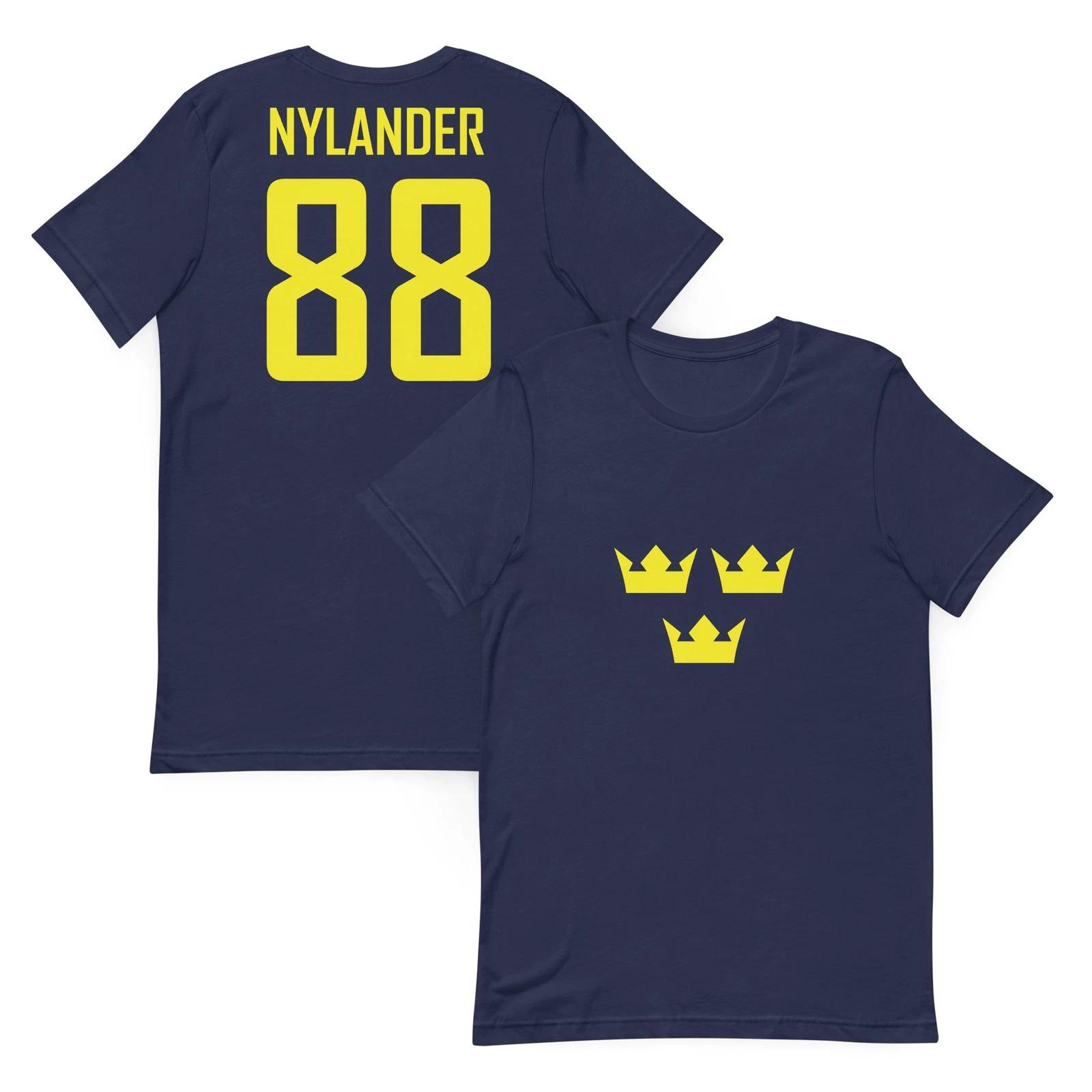 William Nylander #88 Team Sweden Hockey Jersey Shirt Olympics World S