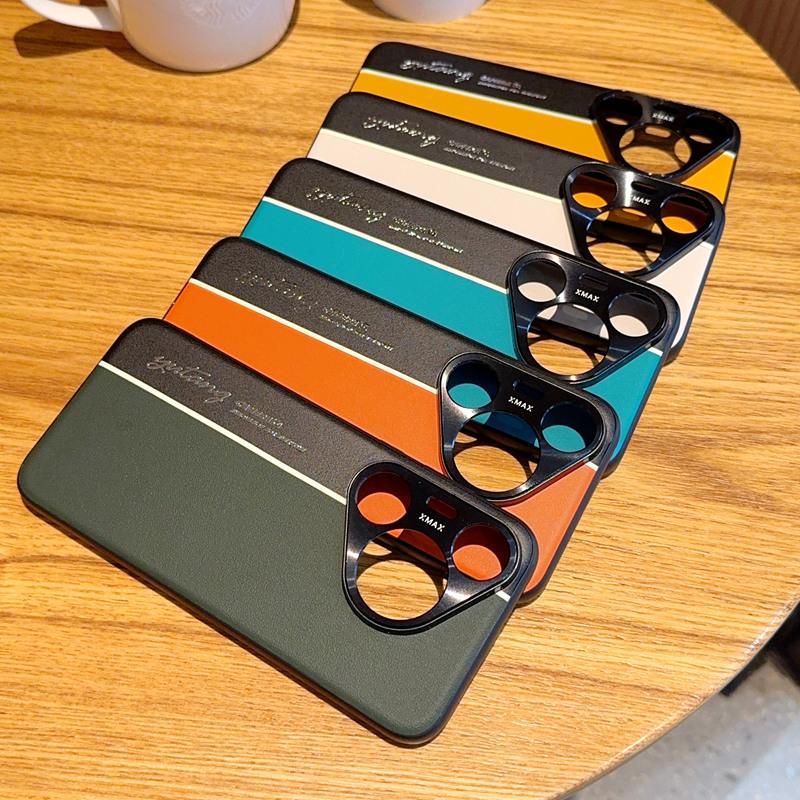 For Huawei Pura 70 Pro Case Fashion PC+PU Leather Camera Luminous Protect Back Cover Case For For Huawei Pura 70 Ultra P70 Shell