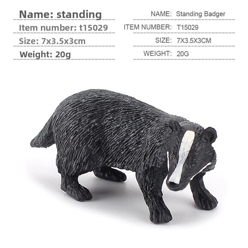 Badger Deer Realistic Animal Action Figures Pvc Toy For Childrens Learning Decor