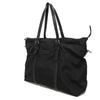 Used 9539 GG Nylon Tote 510332 K28AN 1000 7924 Calfskin 2-Way Shoulder Bag with Embossed Logo Black Men's from Japan