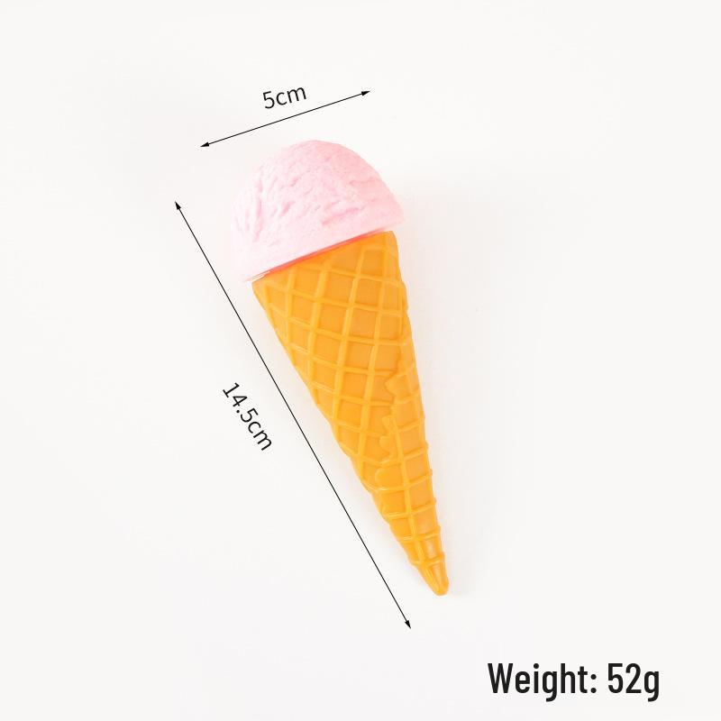 PVC Simulation Cream Ice Cream Toy - DIY Handmade Dessert Shop Display & Photography Prop.