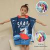 Kids' Cartoon Hooded Bath Towel & Beach Cape - Large Absorbent Bathrobe Cloak
