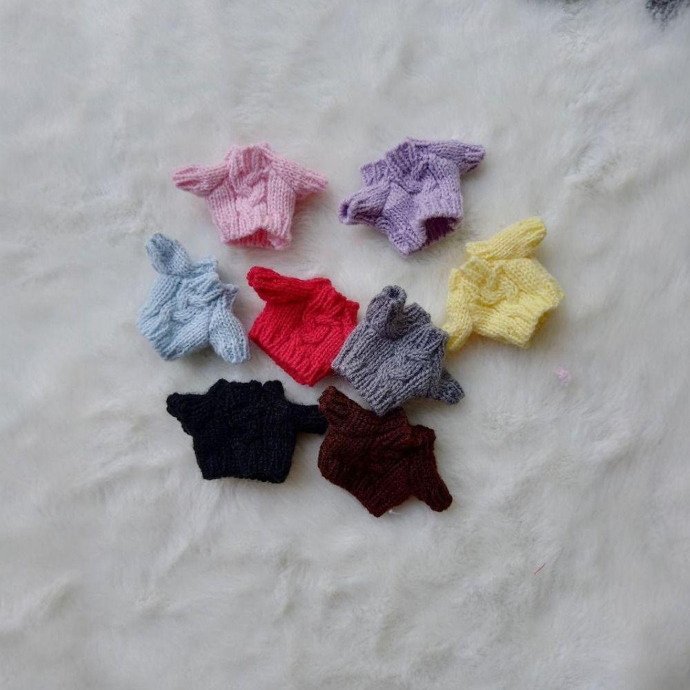 High Necked Knitted Coat Fashion Sweaters Outfits  for 10cm Cotton Doll/for Idol Dolls