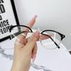 Men Women Anti Blue Lamp Eyeglass Fashion Round Frame Myopia Glasses Unisex Business Computer Near Sight Eyewear With Diopter