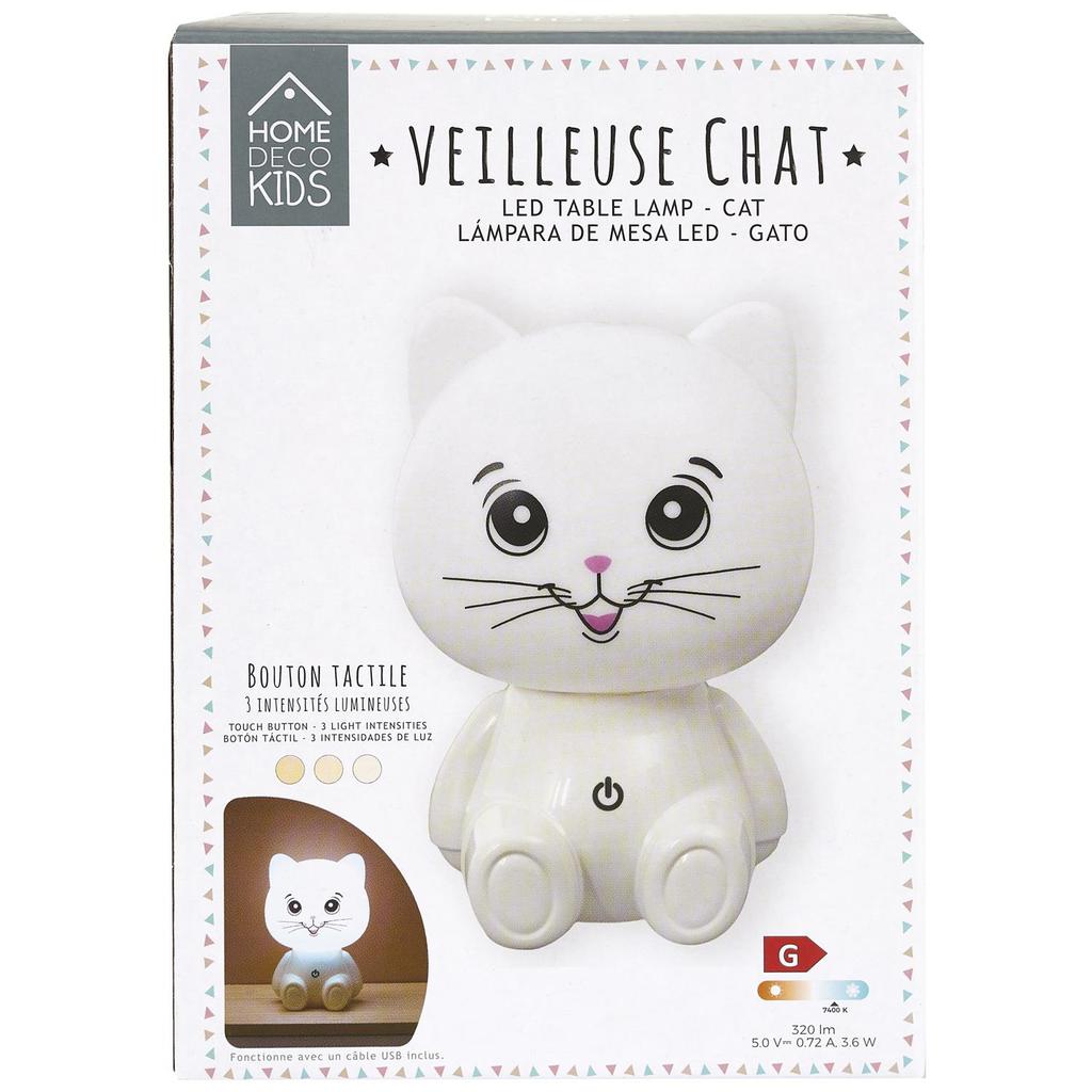 Cat Usb Led Night Light White