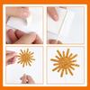 26pcs Sun Cake Golden Sun Cake Cupcake Toppers Ball Dessert Picks, Sun Theme Birthday Party Baby Shower Celebration Photo Props