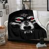 1pc Wolf Love Throw Blanket Soft Flannel, Cozy All Season Polyester Perfect for Home, Office