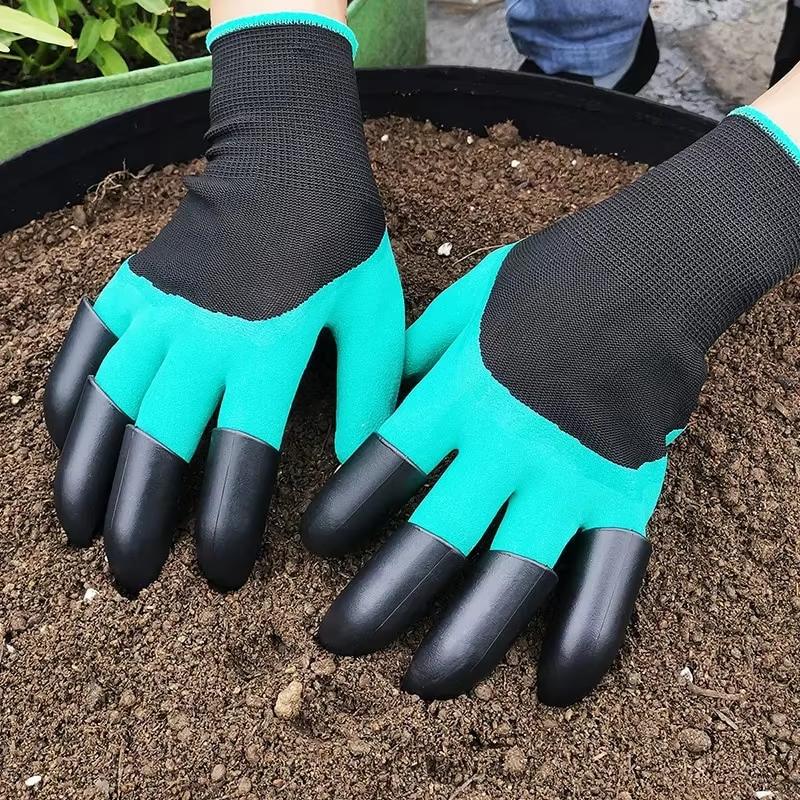 Gartenhandschuhe Krallen Garten Pflanzen Blumen und Gemüse Latex Rutschfest Schnittfest Garten Pflanzen Bagger