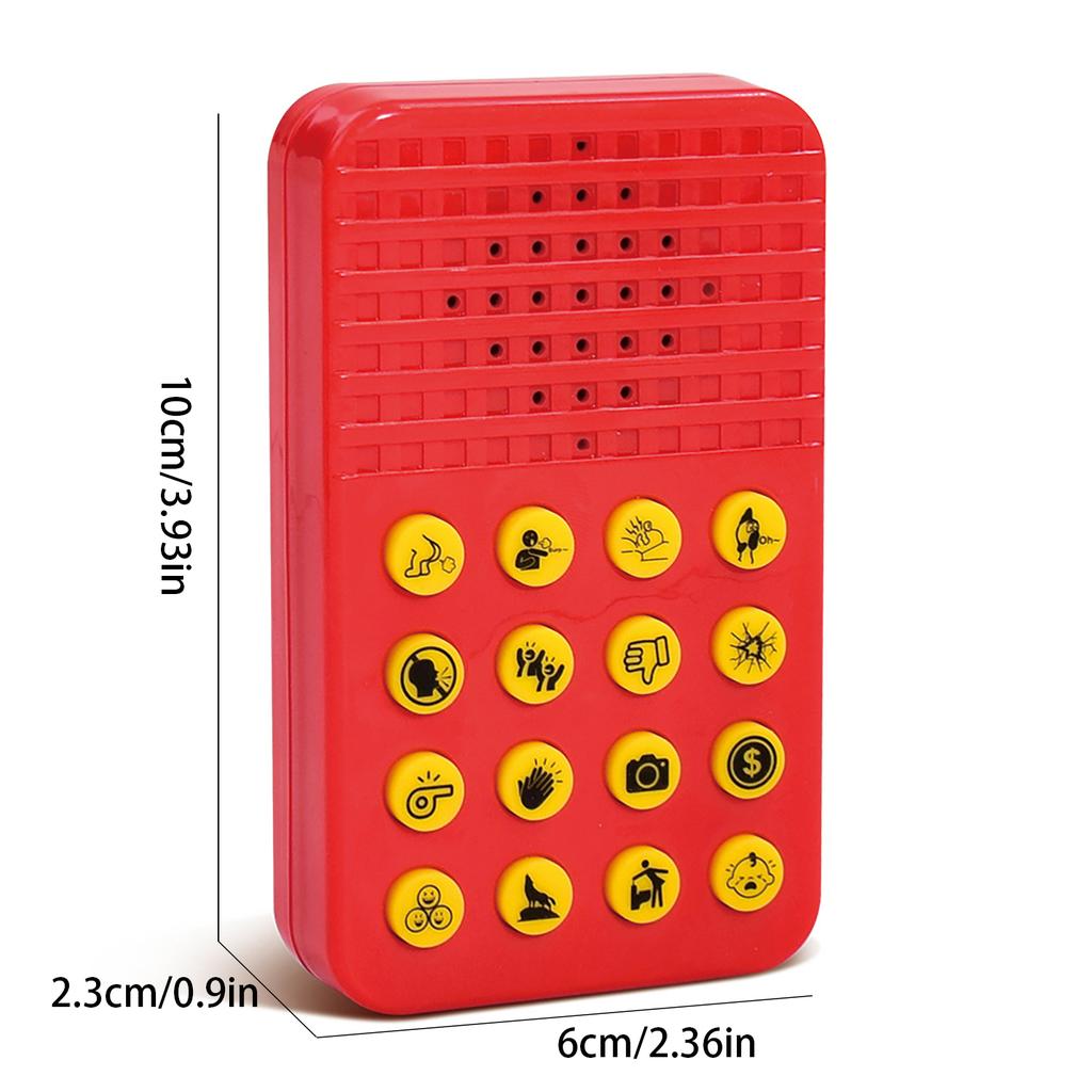 16 Button Voice Sound Box Prank And Funny Sound Generator Music Squeeze Box Toy Atmosphere Sound Generator