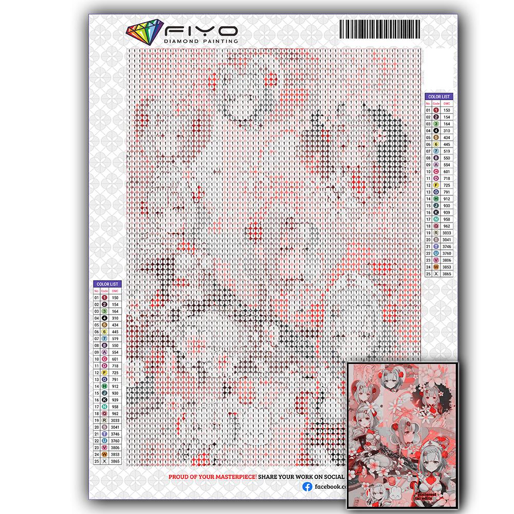 5D DIY Genshin Game Character Cross Stitch Rhinestones Diamond Drawing Embroidery Mosaic Home Decor