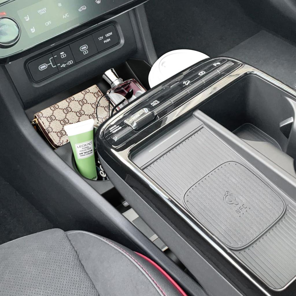 Center Console Lower Tray For 2025 Hyundai Tucson Limited Floor Center Console Lower Organizer ABS Accessories Car Storage Box