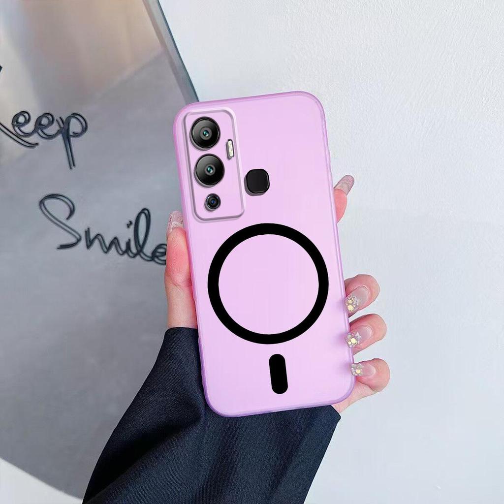 Case for Infinix HOT 12 Play Premium Magnetic Matte Phone Casing Protection Cover