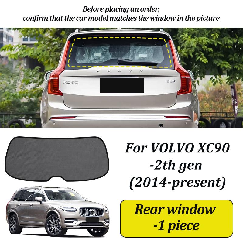 LINNUNU Magnetische Auto-Sonnenschutzscheibe Windschutzscheiben-Vorhang Seitenfenster-Sonnenschutz UV-Schutz für VOLVO XC90 2005-2011-2025 Zubehör
