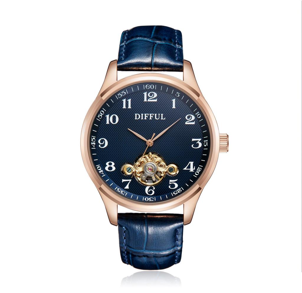 Brand New Men's High-End Waterproof Trendy Hollow Mechanical Watch