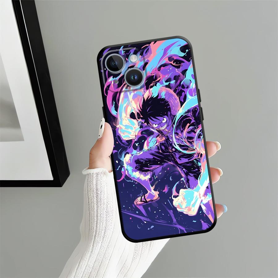 Cool Luffy Anime Case for iPhone 17Air 12 15 Plus 11 7 8 17 16 Pro Max 13 Mini 14 SE X XS XR Funda Phone Cover