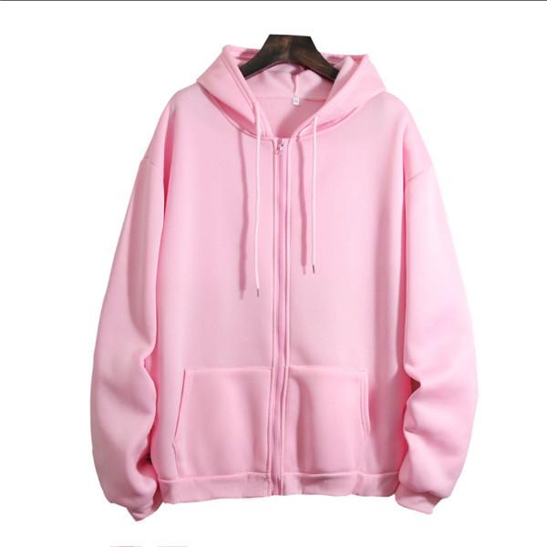 Men's and Women's Zipper Hoodie - 2025 Autumn/Winter Long Sleeve Loose Fit with Plus Velvet