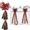 Luxurious Large Fabric Christmas Bow For Tree Adornment And Party Essentials