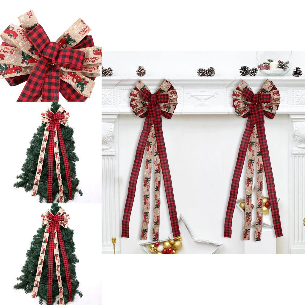 Luxurious Large Fabric Christmas Bow For Tree Adornment And Party Essentials
